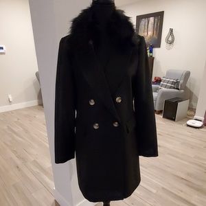 Topshop Coat with detachable collar